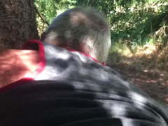 Daddy lost at forest by stranger