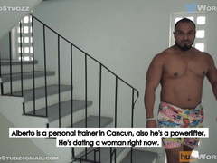 BEEFY Mexican CHACAL Alberto walks naked in public