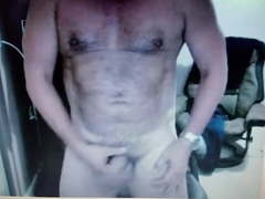 This cuban daddy loves to show his dick on cam