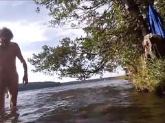 Swimming in the sea