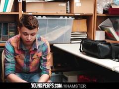 YoungPerps-Twink shoplifter boy barebacked by security guard