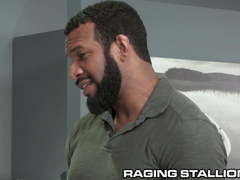 RagingStallion Ebony Daddy Fucks Coworker On His Desk
