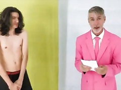 Twinky boy strips down for an older man